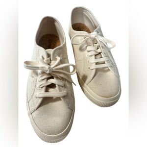 Superga Cream Canvas Shoes